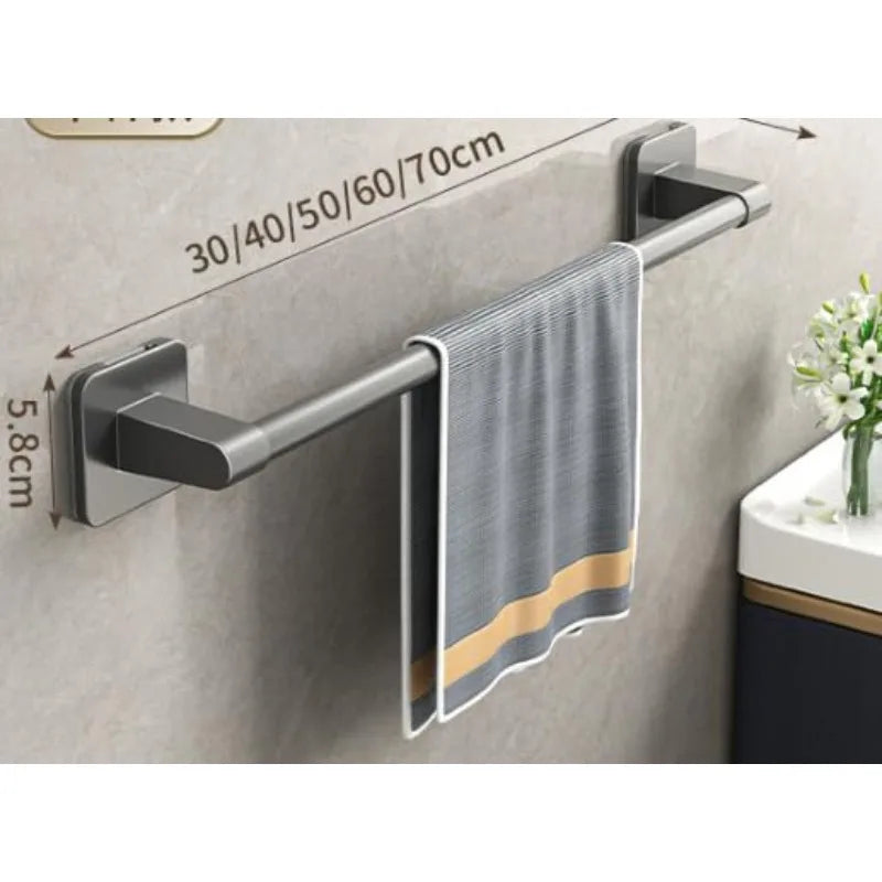 Wall Mounted Shower Caddie4 Shelves for Bathroom Without Drill Bathroom Shelf Horizontal Towel Rack Kitchen Bathroom Accessories Zpaxo