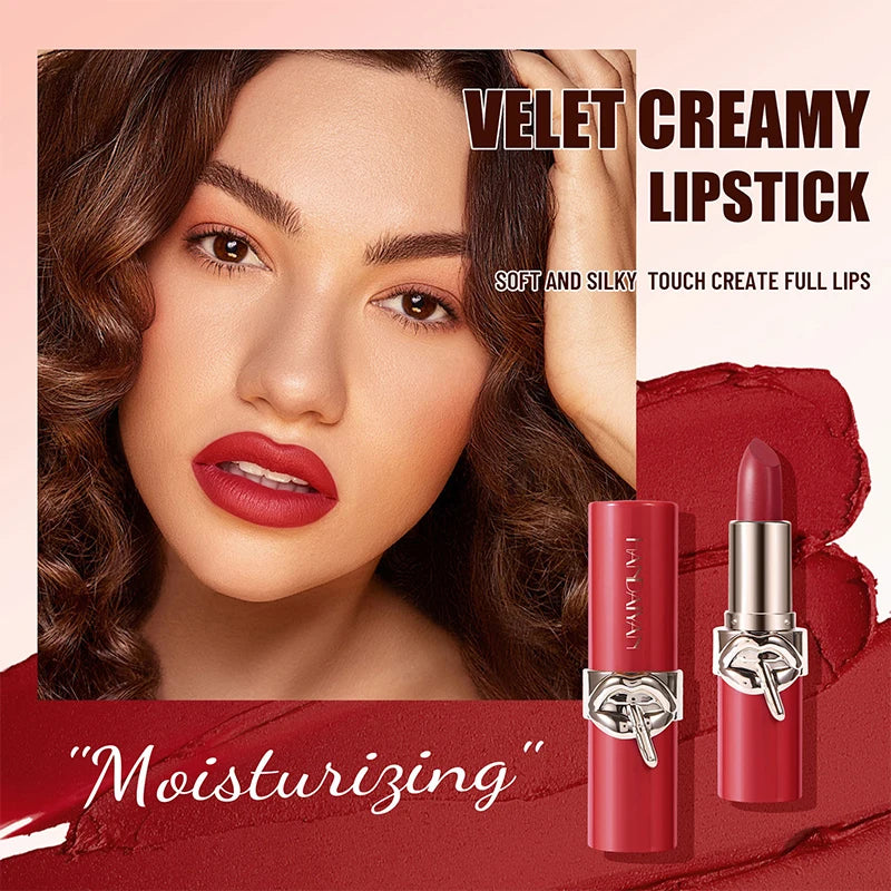 HANDAIYAN Matte Lipstick Waterproof Lasting Non-Stick Cup Lip Stain Classic High Pigment Lipstick Velvet Lip Cosmetics Makeup Zpaxo