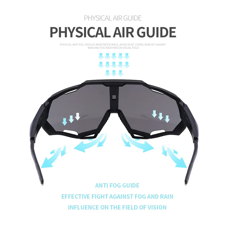 New UV400 Cycling Sunglasses For Men Women Outdoor Sports Running Fishing Eyewear Mountain Road Bike Goggles Bicycle Equipment Zpaxo
