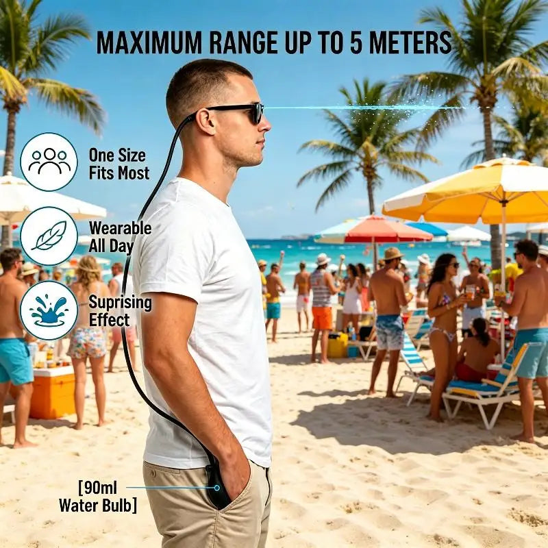 Hidden Water Spray Prank Sunglasses Adjustable Reusable Funny Gag Zpaxo