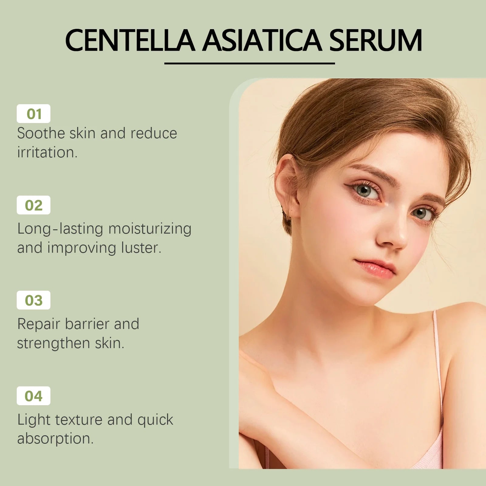 Centella Asiatica Brightening Hydrating Face Serum | 30ml Face Serum Zpaxo