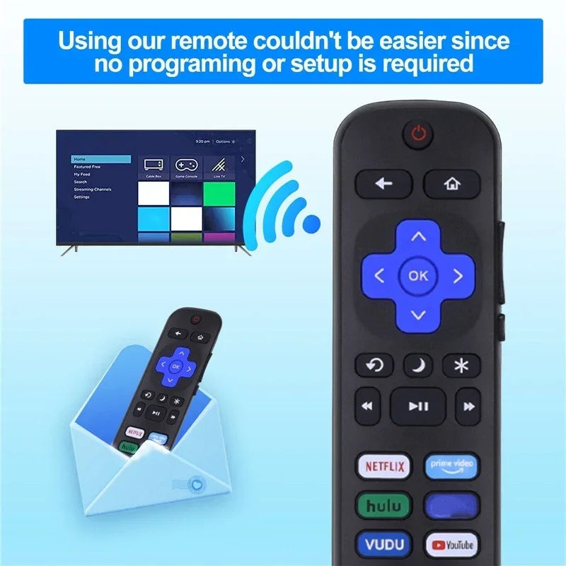 Replacement Function Remote Controller Roku TV TCL Hisense Onn