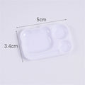 Cartoon Palette Nail Art Mixing Drawing Gel Polish Painting Board Zpaxo White-1pcs