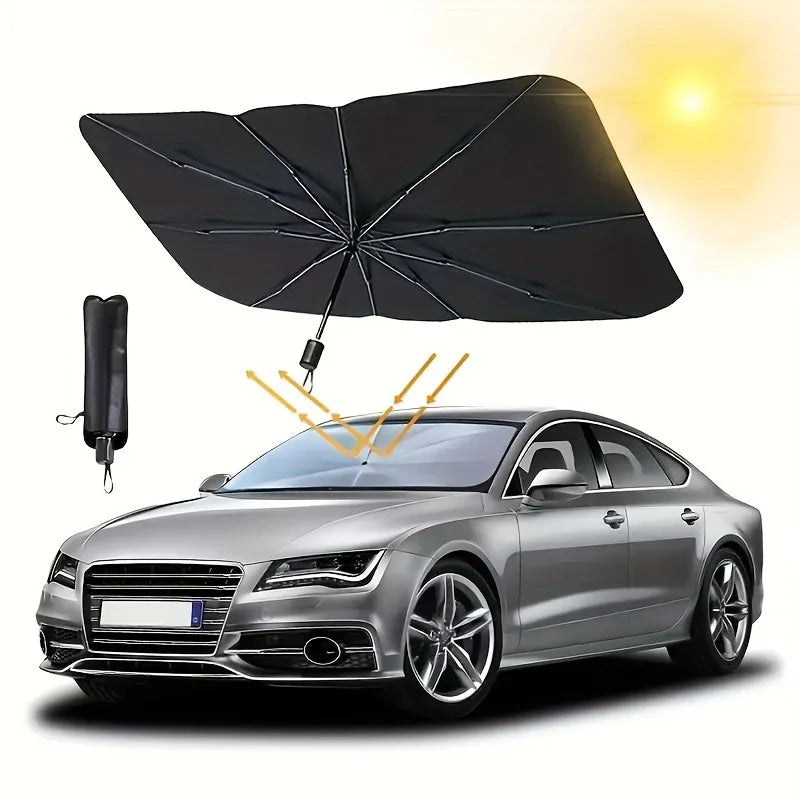 Portable Foldable Car Windshield Sunshade Blocks UV Heat Keeps