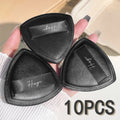 Black triangular makeup pad - Soft velvet cosmetic sponge for facial makeup. Beauty makeup sponge for applying foundation. Zpaxo 10pcs
