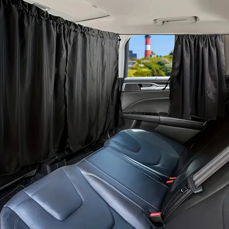 Car Privacy Curtain Window Shade Travel Nap Night Camping Detachable