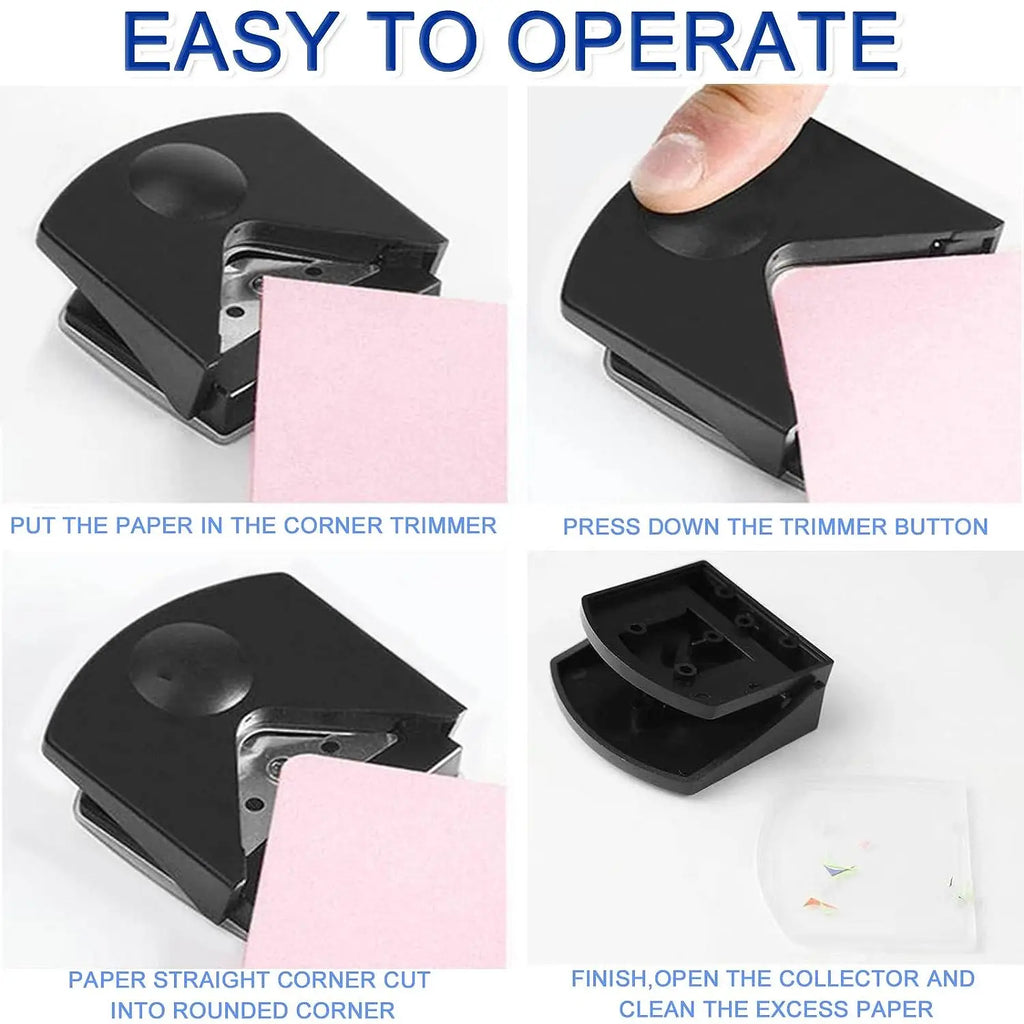 Mini Corner Rounder Paper Punch R4 Fillet Craft Machine Trimmer Card Zpaxo