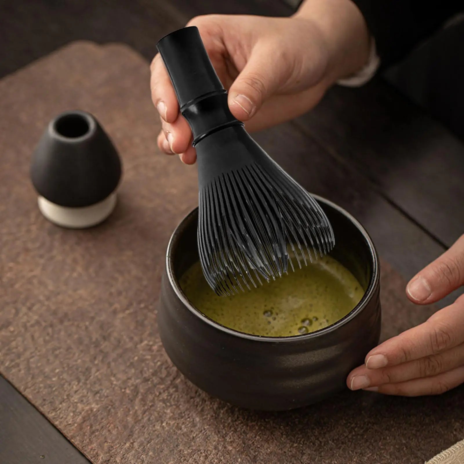 Matcha Whisk Food Grade Tea Powder Mixer Stirrer Reusable Green