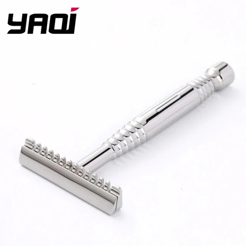 2026 YAQI High Quality Romulus Open Comb Polished 316 stainless Steel AC Blade Single-edged Mens Shaving Safety Razor For Men Zpaxo RAMS2349-OC-S