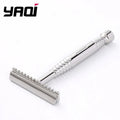 2026 YAQI High Quality Romulus Open Comb Polished 316 stainless Steel AC Blade Single-edged Mens Shaving Safety Razor For Men Zpaxo RAMS2349-OC-S