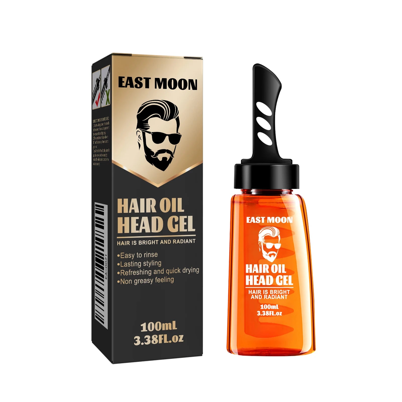 Jaysuing 2-in-1 Men's Hair Wax Gel with Wide Tooth Comb Hair Wax Pomade Zpaxo 100ml Boxed
