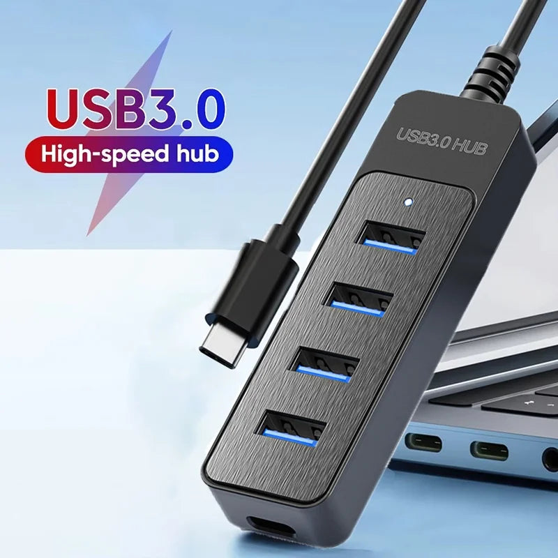 USB 3 0 Power Adapter 4 Port Splitter Hub C Multiple Expander Speed Zpaxo