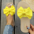 Women Slippers Casual Lightweight Shoes Summer Fashion Bowknot Slides