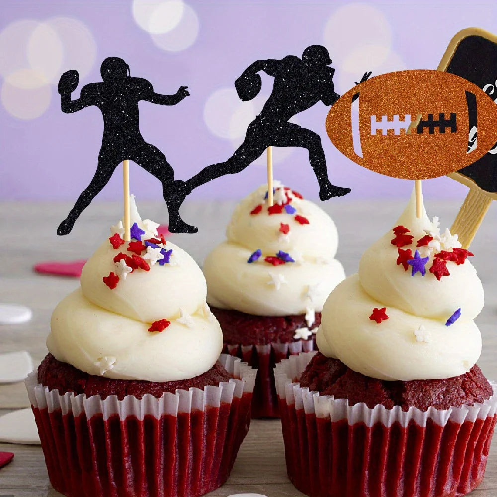 Rugby Cake Insert Sports Theme Birthday Decoration Large Card Topper
