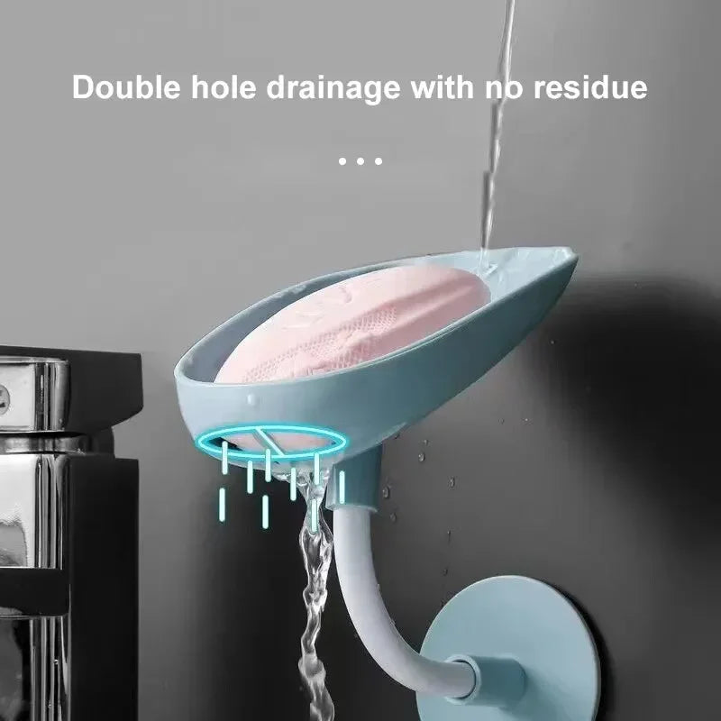 Upgraded Soap Box Drainage Double Grid Rack Wall Mounted Toilet Cover
