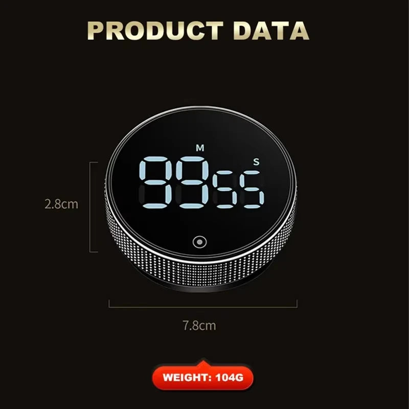 Magnetic Kitchen Timer – Rotary Mechanical Countdown Timer Kitchen Timer Zpaxo