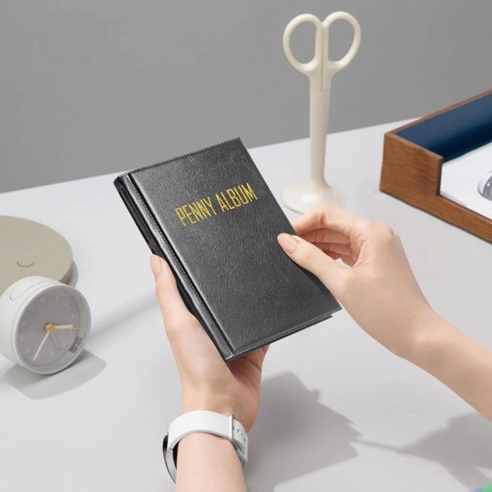 Penny Book Penny Collection Album Hold 108 Coin Money Storage Organizer Display Supplies for Travel Souvenir Currency Dollar Zpaxo