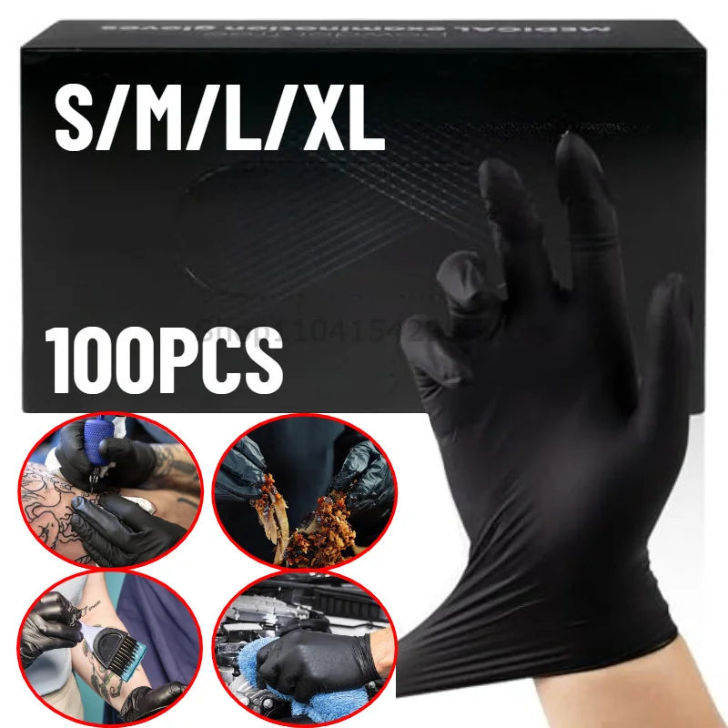 Disposable Nitrile Waterproof Gloves Dish Washing Kitchen Household Gloves Dog Wash Cleaning Glove for Food Working Latex Gloves Zpaxo