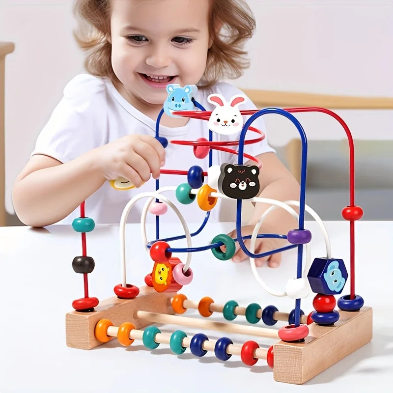Toys Infants Puzzles Wrapped Beads Toddlers Figure Out Learn About