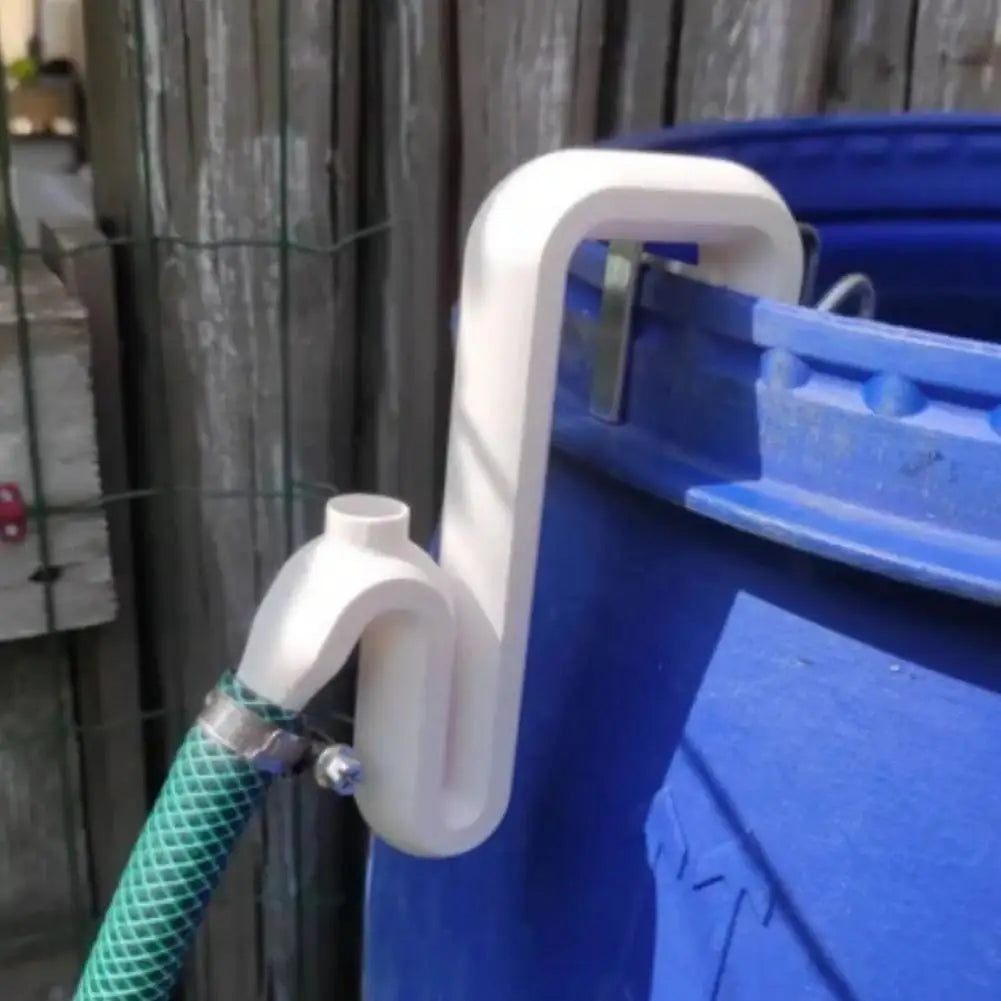 Self-Priming Siphon Overflow Pipe for Rain Barrels – No Drill Rainwater Overflow Pipe Zpaxo