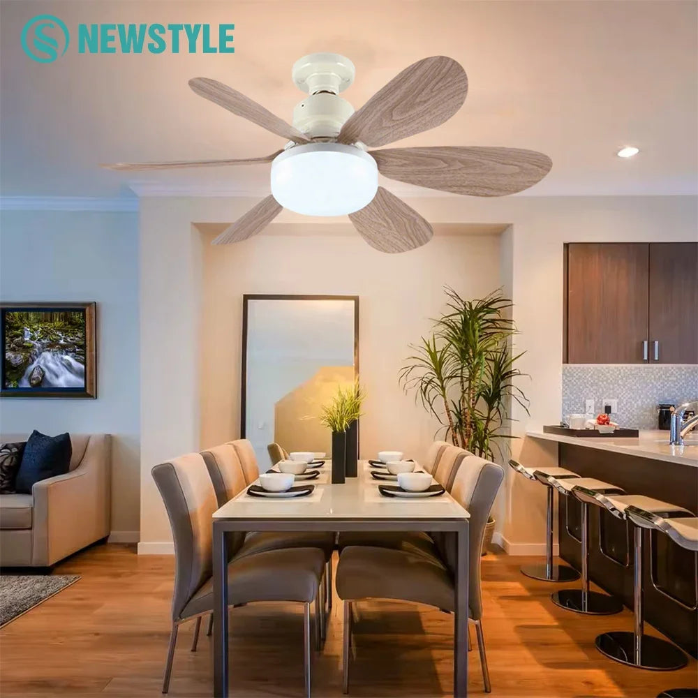 20-40W LED CeIling Fan Light E26 E27 Base Wireless Remote Smart Fan 3 Adjustable with Lighting Modes for Living Room Home Fans Zpaxo
