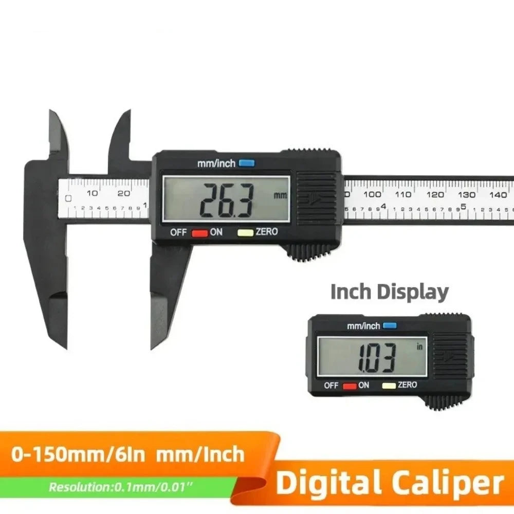 Digital Vernier Caliper 0–150mm | Electronic Measurement Tool Digital Caliper Zpaxo