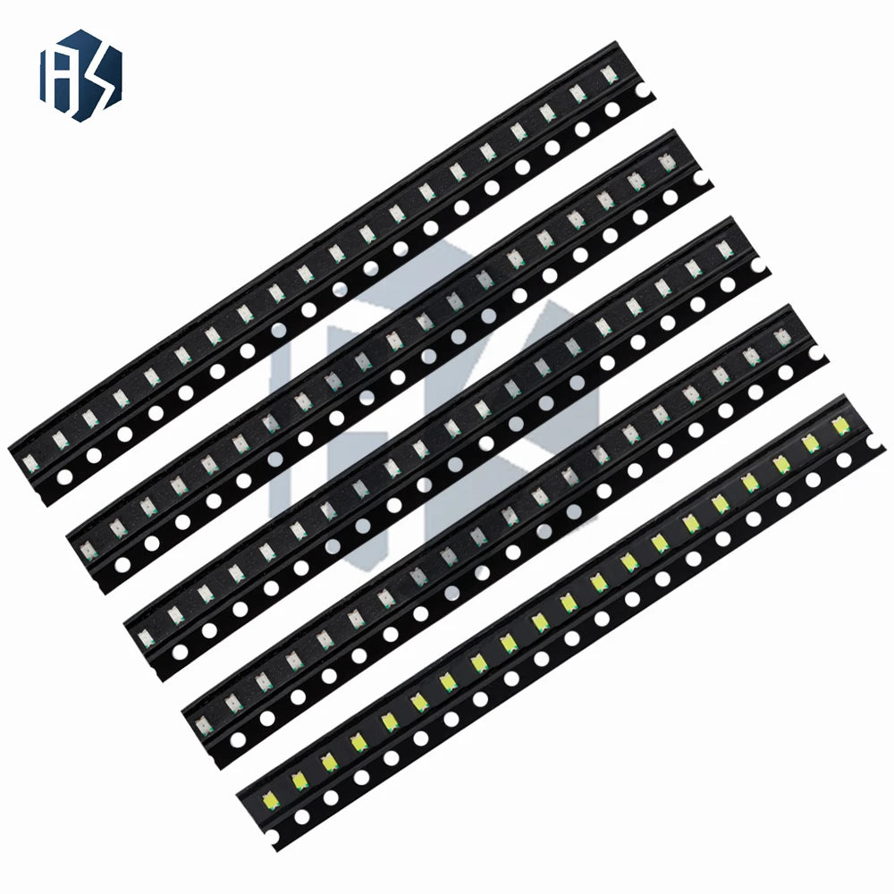 10 20 50 SMD 0805 Ultra-bright LED 5-Color Assortment Red Green Blue Zpaxo