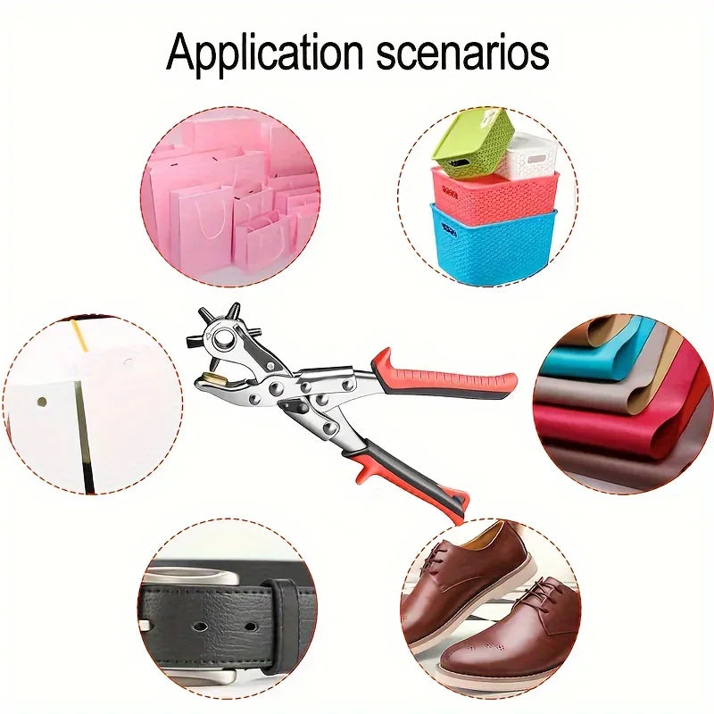 Leather Hole Punch Tools Multifunctional Ordinary Carbon Steel Belt