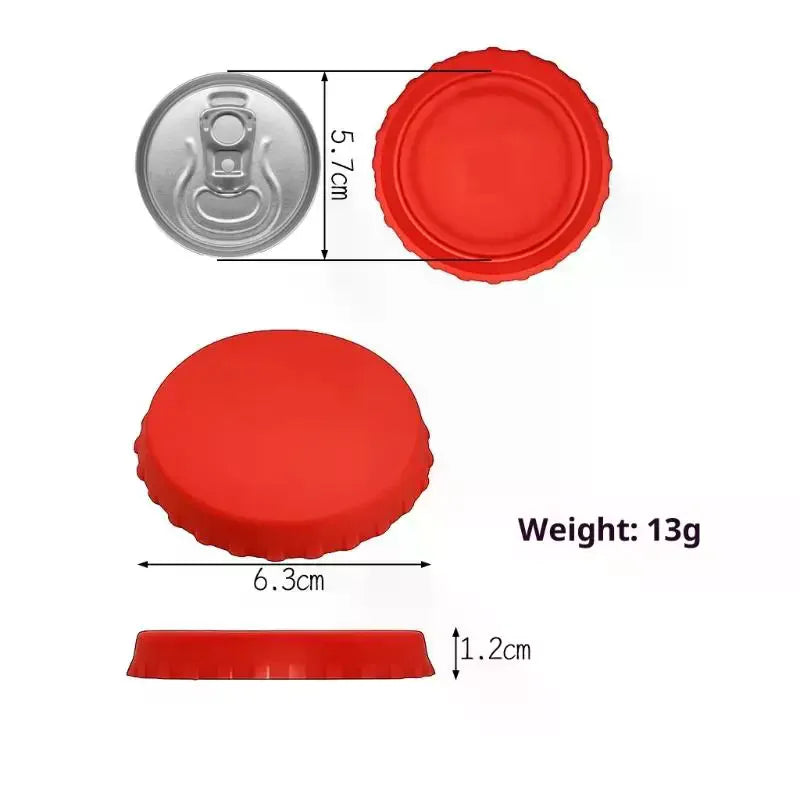 Silicone Soda Can Lid Reusable Stopper Beer Drinks Juice Standard Zpaxo