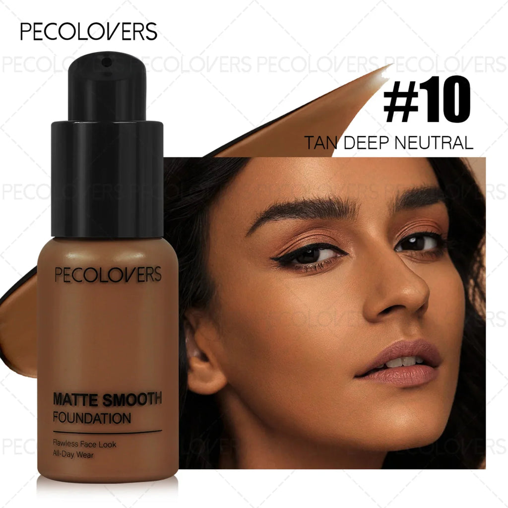 Foundation Make-up Concealer Fully Cover Durable Waterproof Liquid Zpaxo 10