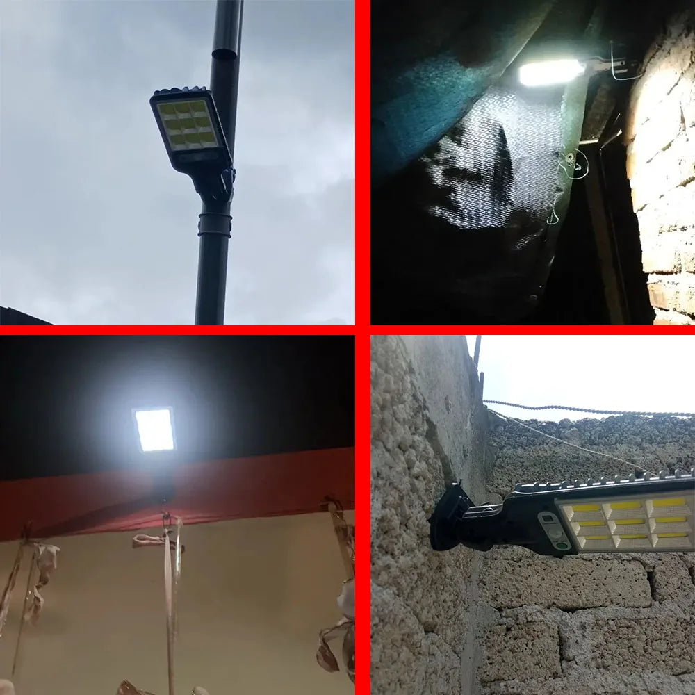 Solar Powered Security Lights 108LED Outdoor Wall Lamp with 3 Modes PIR Motion Sensor Waterproof for Outdoor Yard Fence Path Zpaxo
