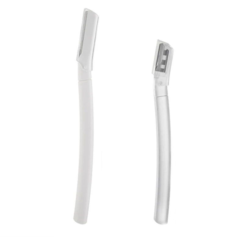 2pcs Trimming Knife Eyebrow Razor Eyebrow Trimmer Safe Anti-scratch Eyebrow Shaving Tool Facial Razor Beginner Beauty Tool Set Zpaxo 2pcs Long Short