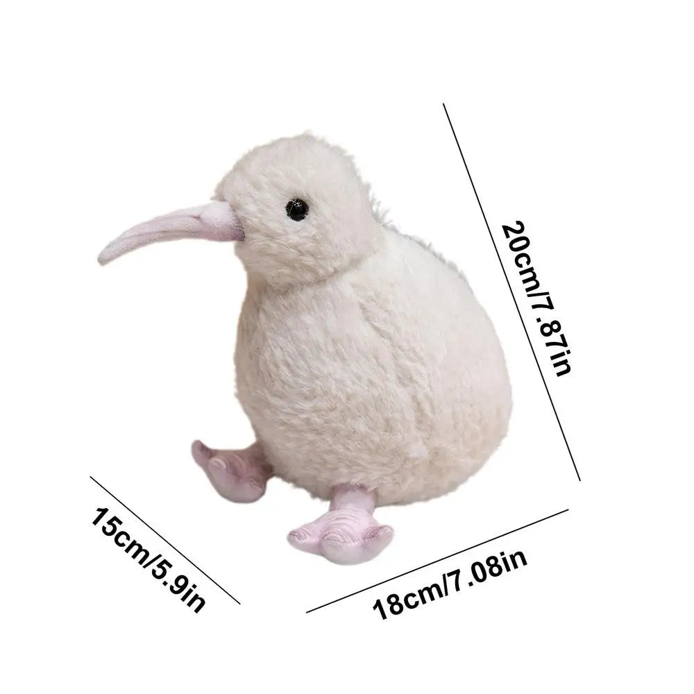 Kiwi Bird Stuffed Animal Soft Animal Toy Kiwi Bird Stuffed Animal Plushie Doll Pillow Toy Soft Bird Hugging Toy For Christmas Zpaxo WHITE United States