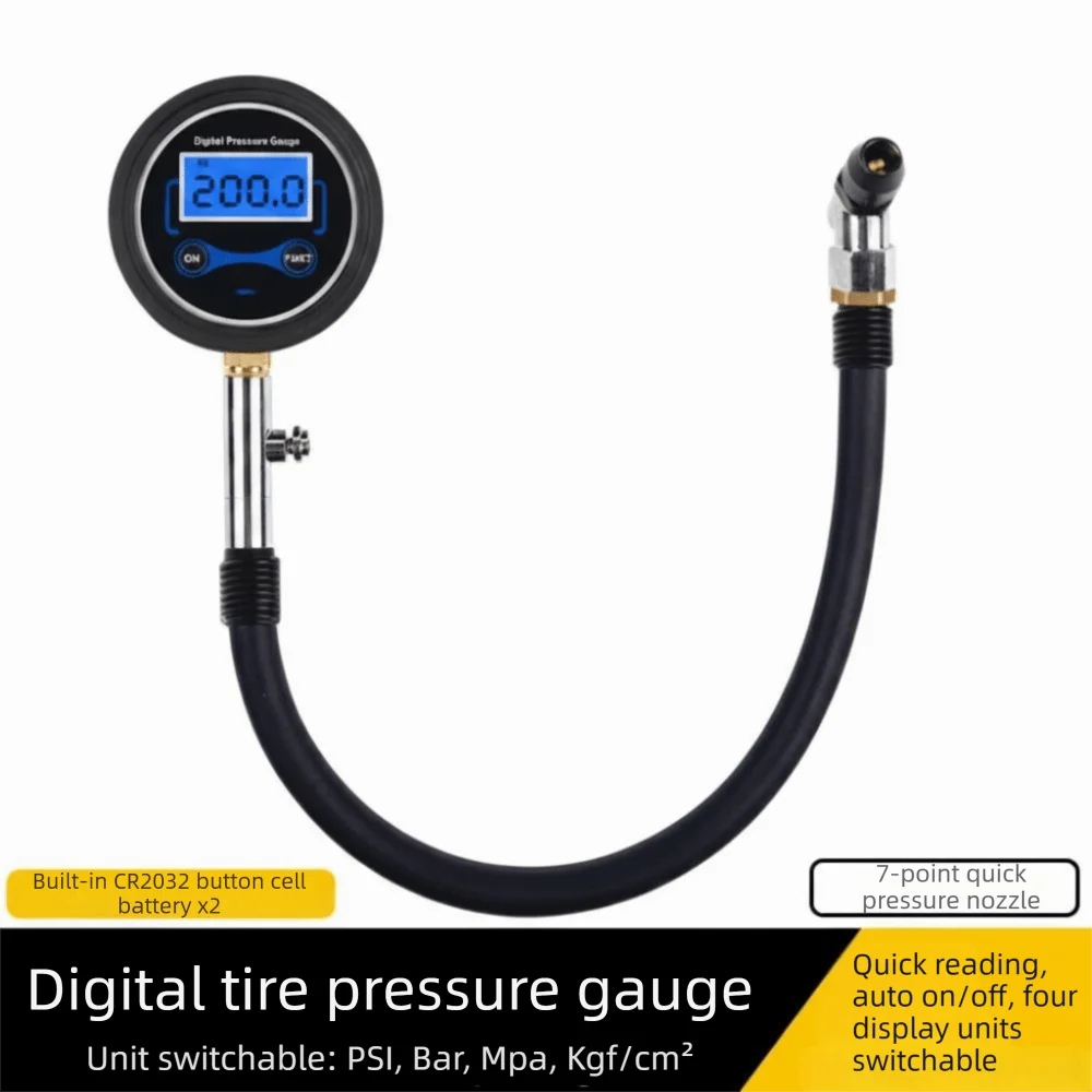 LCD Display Auto Tire Pressure Gauge Digital Test Accessories Zpaxo