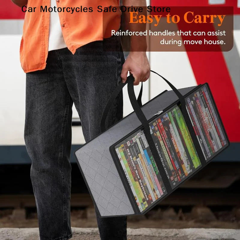 Large Capacity Non Woven Fabric Organizer Bag Dvd Storage Comic Book
