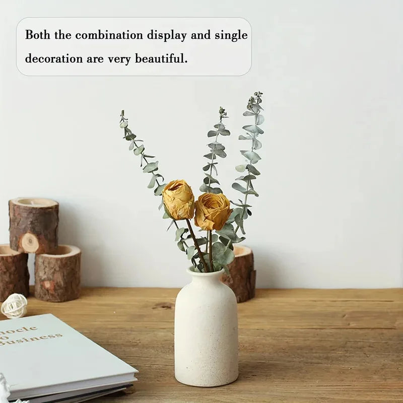 3 Ceramic Vases Country Home Decor Modern Farmhouse Living Room