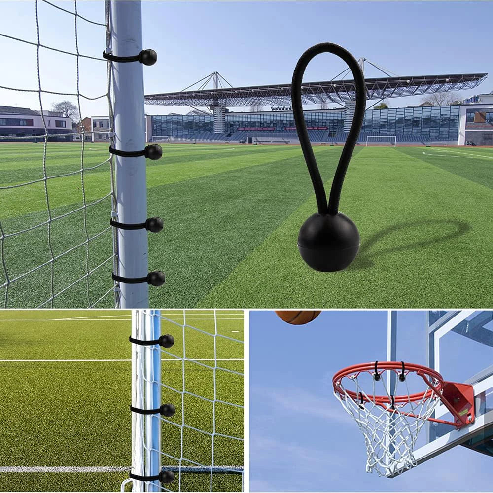 5/10/50/100Pcs Outdoor Elastic Ball Rope Ball Bungee for Camping Tent Cargo Heavy Duty Tarp Zpaxo