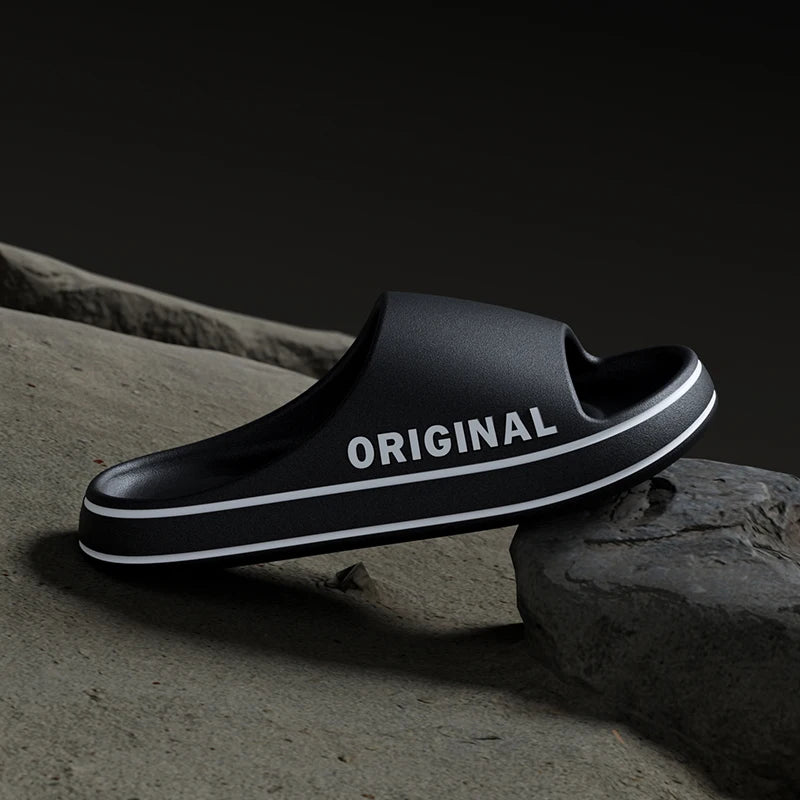 Mens Thick Sole Indoor Bathroom Anti Slip Shoes Summer Couple Sandals