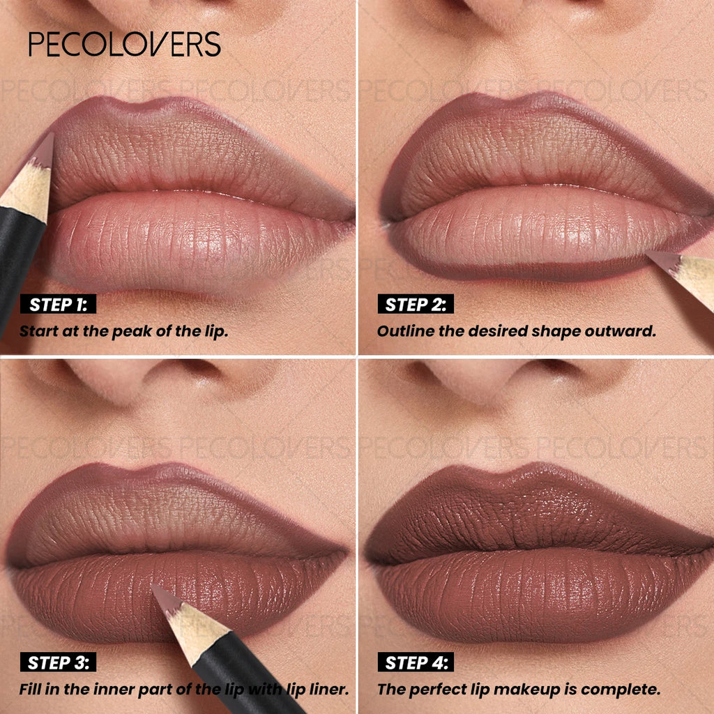 1PC Long-Lasting & Waterproof Lip Pencil, Matte & Nude, Rich In Colors, High Quality Lip Makeup, Women‘s Gifts Zpaxo