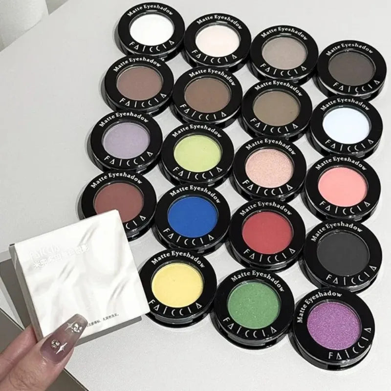 Eyeshadow Matte Red Black White Brighten Highlighter Eye Shadow