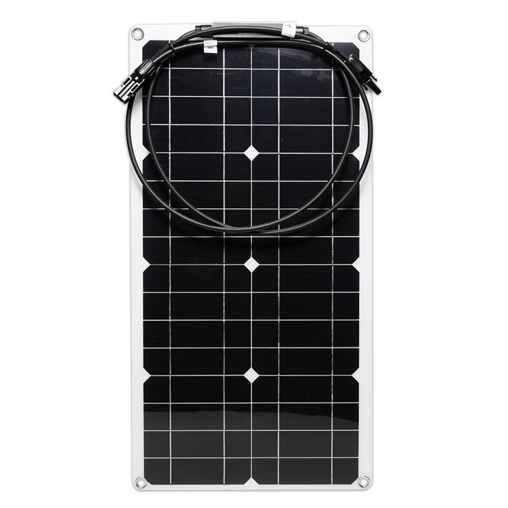 Plug&Play Complete Off-Grid 10000W Solar Kit Flexible Panel 1100W Inverter 100A Controller Accessories Included for RV/Home Zpaxo