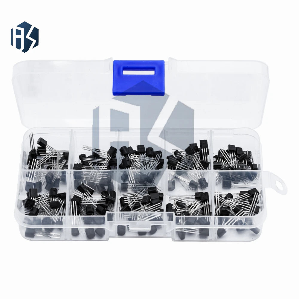 TO-92 Transistor Kit 200PCS 10 Types - BC337/BC327/S8050/S8550 for DIY Electronics Zpaxo