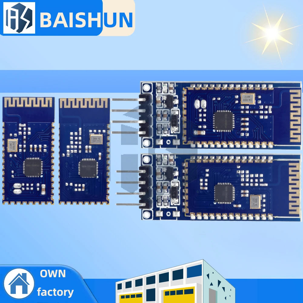 1PC BT-04/BT-06 UART RS232/TTL Bluetooth Transceiver Module for Arduino Compatible, Replace HC-05/HC-06 Zpaxo