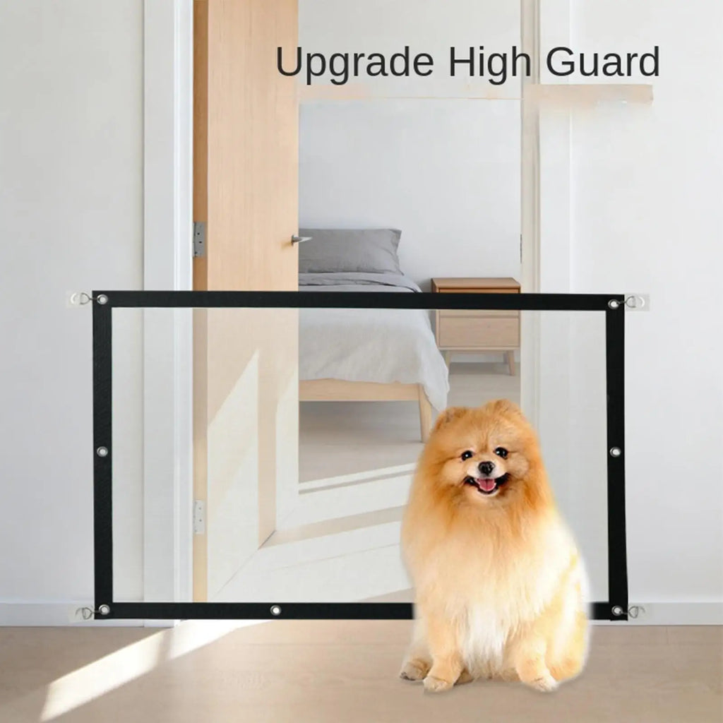 Mesh Dog Gate No Drill Portable Folding Safety Fence Guard Pet