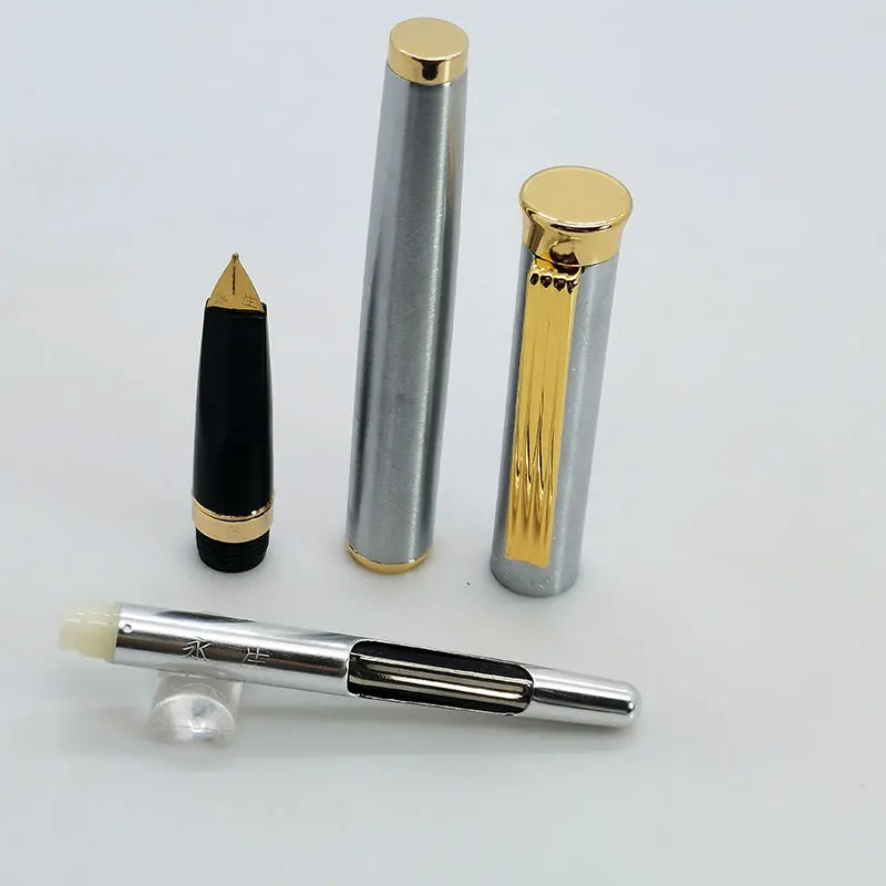Old Vintage Yong Sheng 765 Fountain Pen, Fine Nib, Iridium Metal Bar, Good Writing Practice, Duckbill Nib Zpaxo
