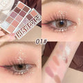 10 Colors Shimmer Matte Eyeshadow Palette Nude Glitter Shiny Pigment Eye Shadow Long Lasting Waterproof Make Up Palette Cosmetic Zpaxo 01