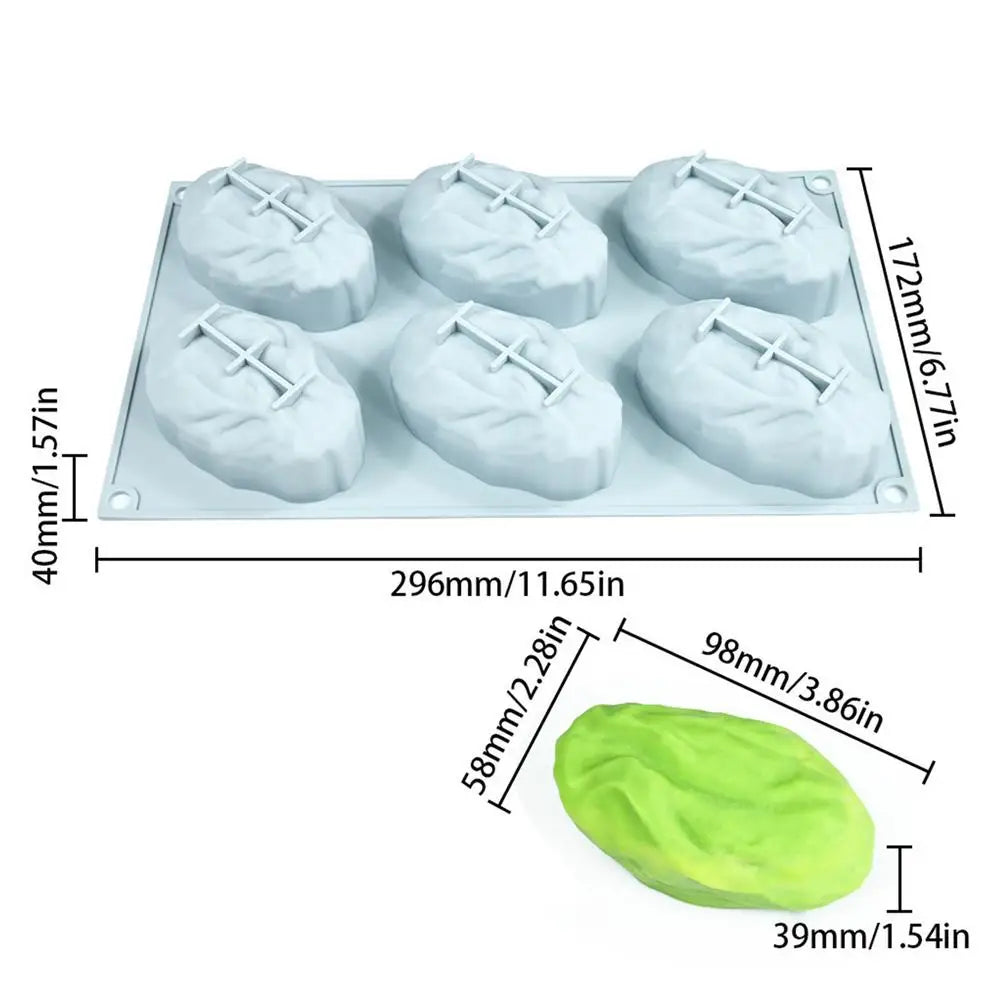 6-Cavity Silicone Baking Mold – Coffee Bean, Chocolate & Pudding Silicone Baking Mold Zpaxo B