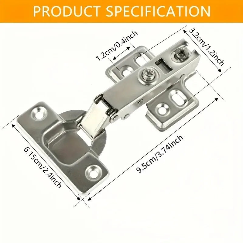 Cupboard Hinges Full Overlay Soft Close Cold Rolled Steel 95 105