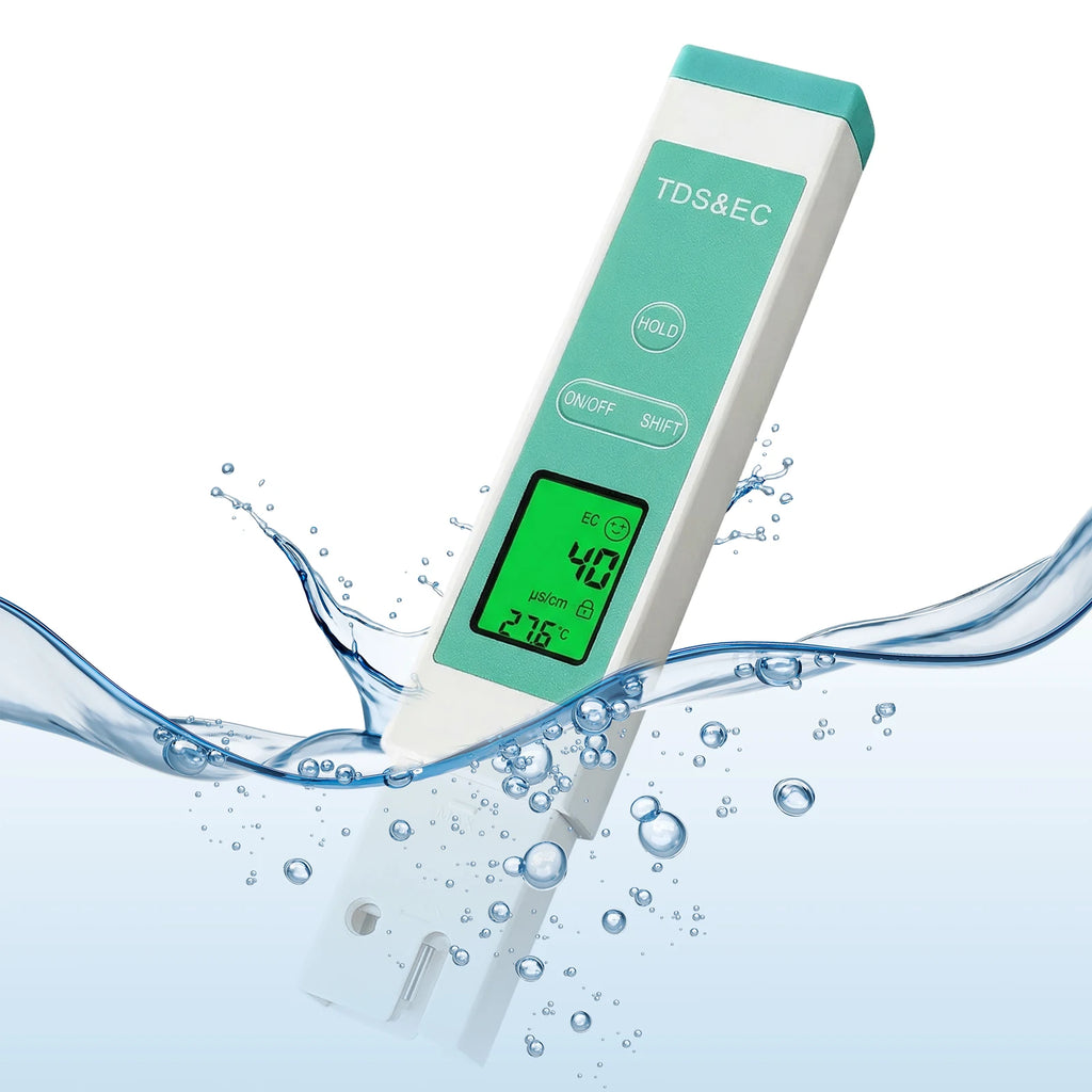 Smart Backlight Water Tester LCD Digital TDS Testing Pen Temperature