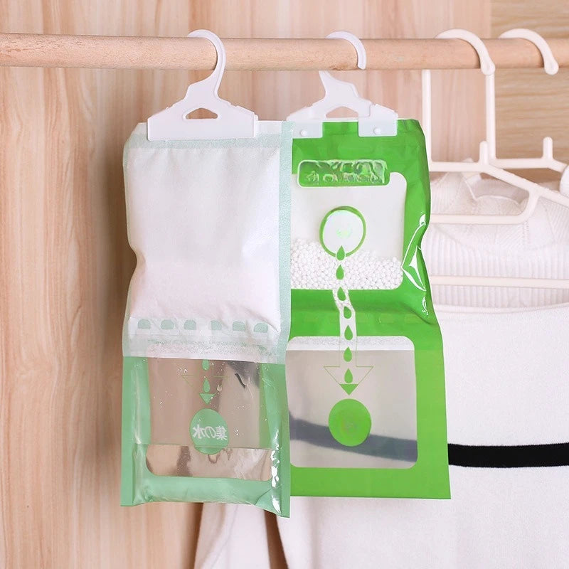 2 Hangable Wardrobe Dehumidifier Bag Moisture-proof Anti-mildew